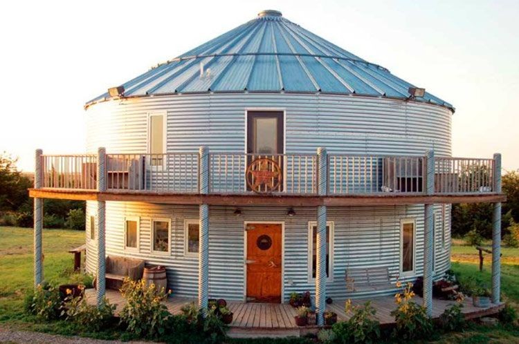 La casa en un silo de grano