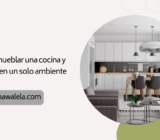 Cómo amueblar una cocina y un salón en un solo ambiente