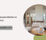 Ideas útiles para diseñar un salón blanco.