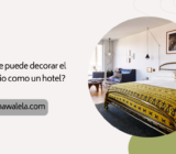 ¿Cómo se puede decorar el dormitorio como un hotel?