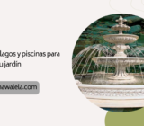 Fuentes, lagos y piscinas para decorar tu jardín